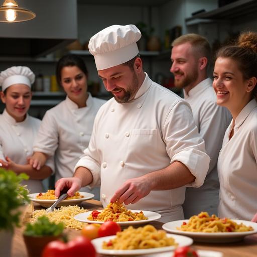 Clase de cocina con chef italiano